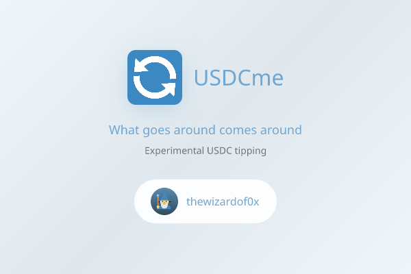 USDCme - MiniApp Tipping - Farcaster Mini Apps
